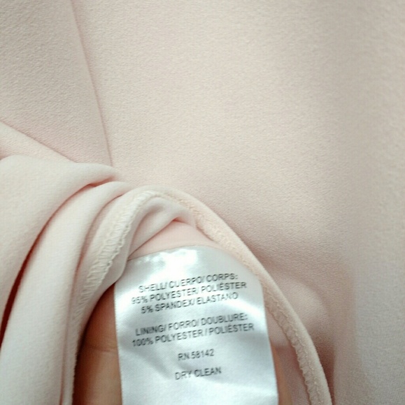 Gal Meets Glam Tyler Off the Shoulder Dress Blush Pink SZ 14 - Picture 7 of 8